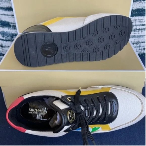 Michael Kors Maddy Trainer Heavy Canvas Cream Multi WMNS - Picture 6 of 16